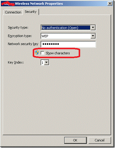 Windows Vista Network Properties Show Characters